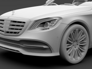 mercedes benz s 560 lang v222 2018 Modelo 3D