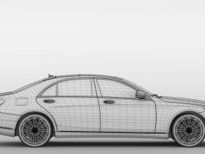 mercedes benz s 560 lang v222 2018 Modelo 3D