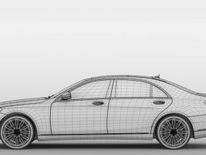 mercedes benz s 560 lang v222 2018 Modelo 3D