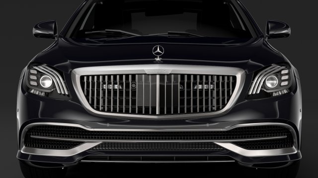 mercedes maybach s 650 guard x222 2019 Model 3D .c4d .max .obj .3ds .fbx .stl .blend 