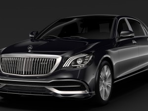 mercedes maybach s 650 guard x222 2019 Model 3D