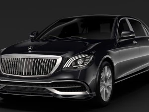 mercedes maybach s 650 guard x222 2019 3D Model