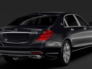 mercedes maybach s 650 guard x222 2019 Model 3D