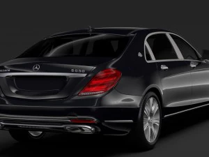 mercedes maybach s 650 guard x222 2019 3D Model