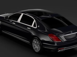mercedes maybach s 650 guard x222 2019 3D Model