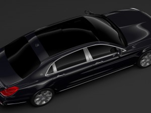 mercedes maybach s 650 guard x222 2019 Model 3D