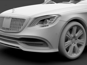 mercedes maybach s 650 guard x222 2019 3D Model