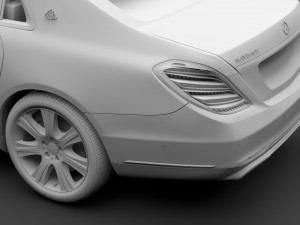 mercedes maybach s 650 guard x222 2019 Model 3D