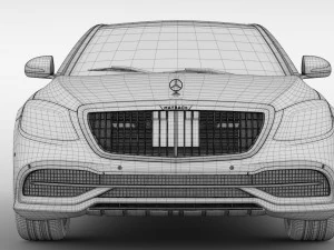 mercedes maybach s 650 guard x222 2019 3D Model