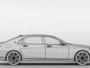 mercedes maybach s 650 guard x222 2019 3D Model