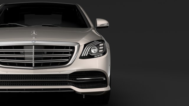 mercedes benz s 450 lang v222 2018 Modèle 3D .c4d .max .obj .3ds .fbx .stl .blend 