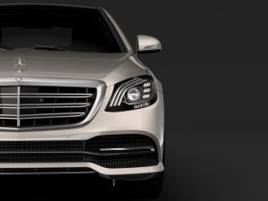 mercedes benz s 450 lang v222 2018 3D Model