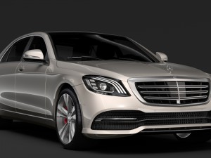 mercedes benz s 450 lang v222 2018 Modèle 3D