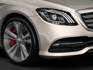 mercedes benz s 450 lang v222 2018 Modèle 3D