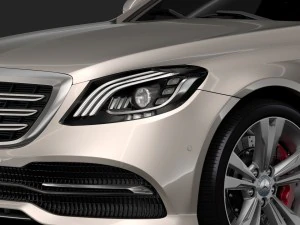 mercedes benz s 450 lang v222 2018 3D Model