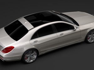 mercedes benz s 450 lang v222 2018 Modèle 3D