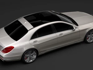 mercedes benz s 450 lang v222 2018 3D Model
