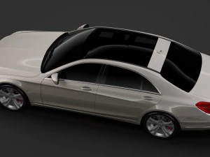 mercedes benz s 450 lang v222 2018 3D Model