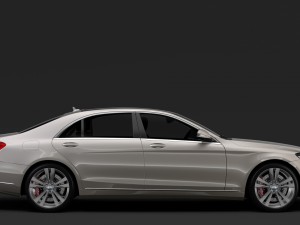 mercedes benz s 450 lang v222 2018 Modèle 3D