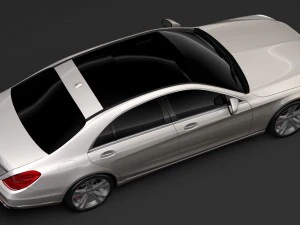 mercedes benz s 450 lang v222 2018 3D Model