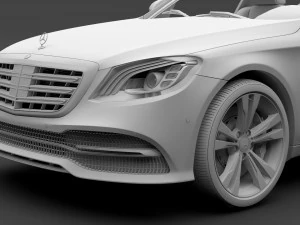 mercedes benz s 450 lang v222 2018 3D Model