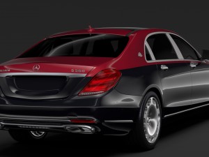 mercedes maybach s 560 4matic x222 2019 3D 模型
