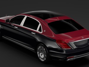 mercedes maybach s 560 4matic x222 2019 3D 模型