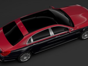mercedes maybach s 560 4matic x222 2019 3D 模型