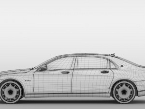 mercedes maybach s 560 4matic x222 2019 3D 模型