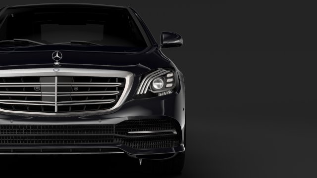 mercedes benz s 400 d lang 4matic v222 2018 Model 3D .c4d .max .obj .3ds .fbx .stl .blend 