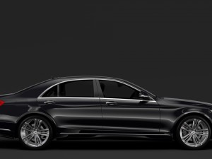 mercedes benz s 400 d lang 4matic v222 2018 Model 3D