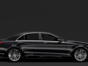 mercedes benz s 400 d lang 4matic v222 2018 3D Model