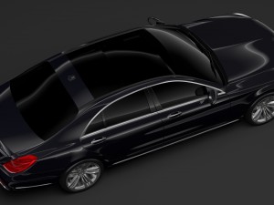 mercedes benz s 400 d lang 4matic v222 2018 Model 3D