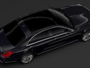 mercedes benz s 400 d lang 4matic v222 2018 3D Model