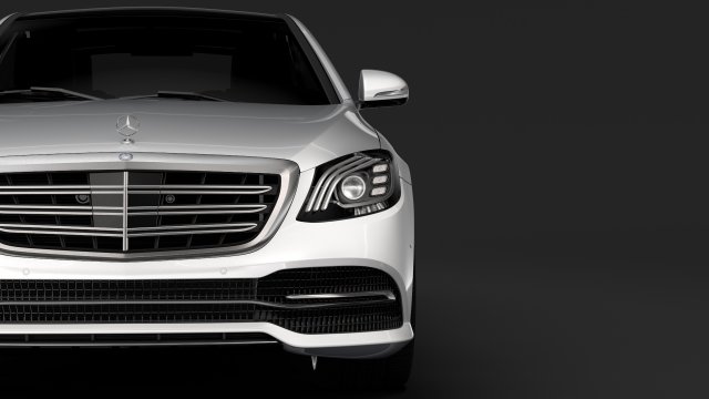 mercedes benz s 560 lang 4matic v222 2018 3D 模型 .c4d .max .obj .3ds .fbx .stl .blend 
