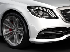mercedes benz s 560 lang 4matic v222 2018 3D 模型