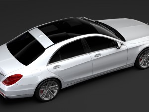 mercedes benz s 560 lang 4matic v222 2018 3D 模型