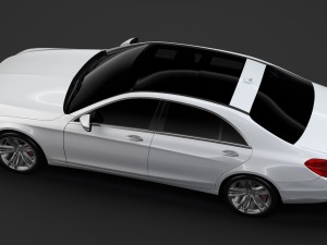 mercedes benz s 560 lang 4matic v222 2018 3D 模型