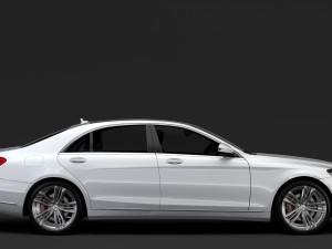 mercedes benz s 560 lang 4matic v222 2018 3D 模型