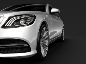 mercedes benz s 560 lang 4matic v222 2018 3D 模型