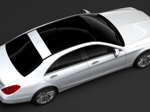 mercedes benz s 560 lang 4matic v222 2018 3D 模型