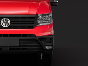 wv crafter van l2h1 2018 3D Модель