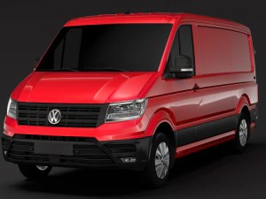 wv crafter van l2h1 2018 3D Model