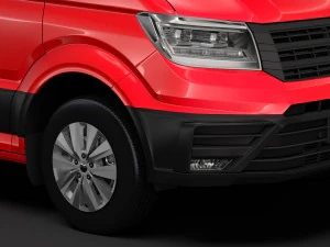 wv crafter van l2h1 2018 3D Model