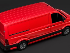 wv crafter van l2h1 2018 Modelo 3D