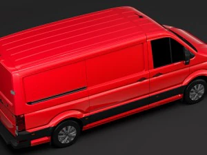 wv crafter van l2h1 2018 3D Model