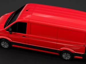 wv crafter van l2h1 2018 3D Model