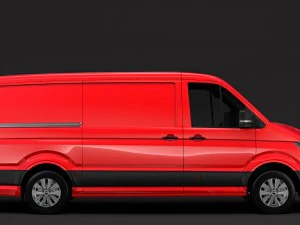 wv crafter van l2h1 2018 3D Model