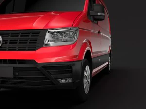 wv crafter van l2h1 2018 3D Model