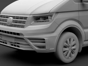 wv crafter van l2h1 2018 3D Model